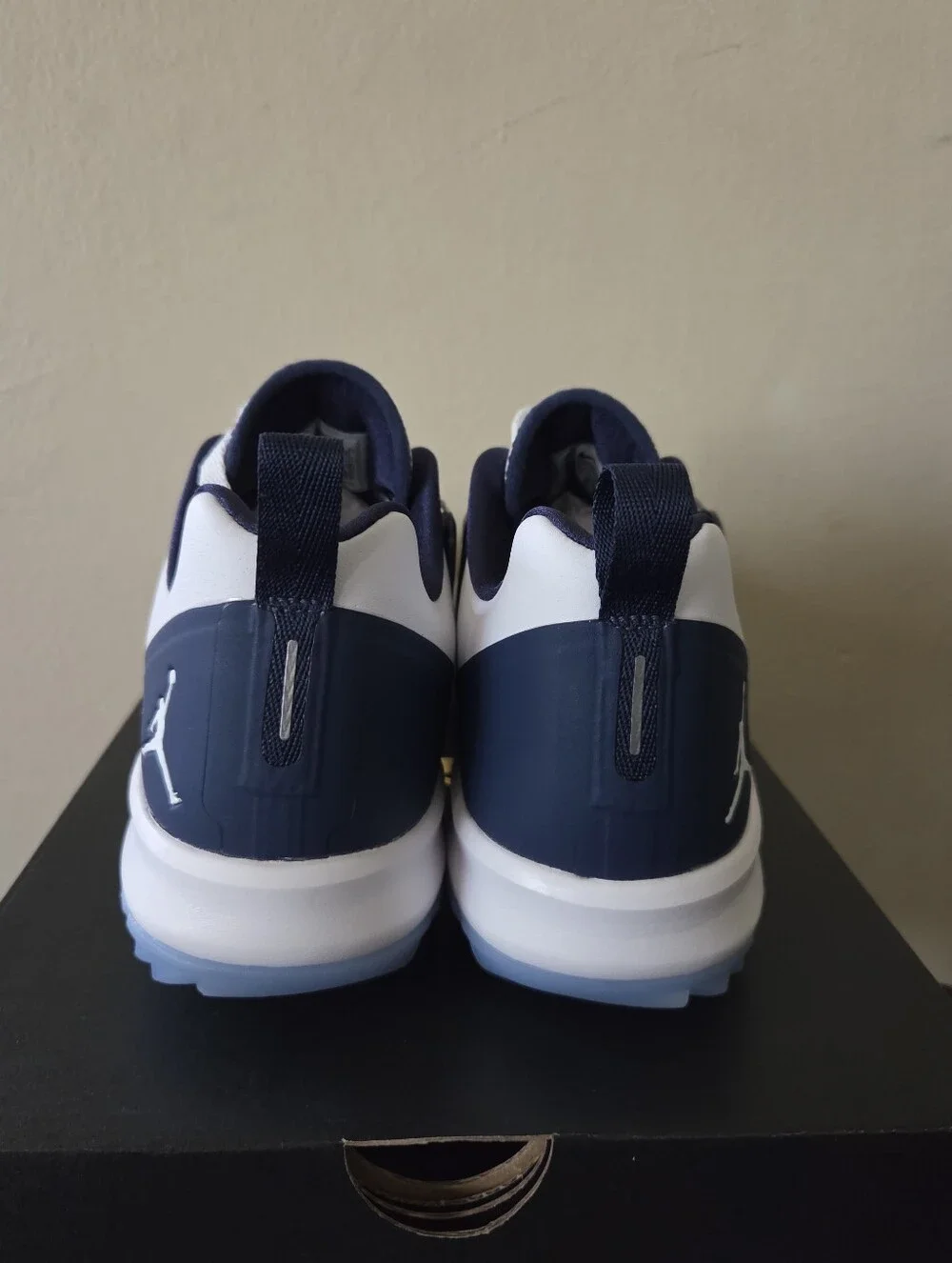 Nike Jordan Grind Golf Shoes White Navy Blue AR0503-100 Men's Size 10.5